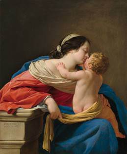 Simon Vouet - Madonna and Child, 1633