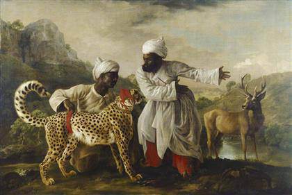 George Stubbs - Cheetah and Stag with Two Indians