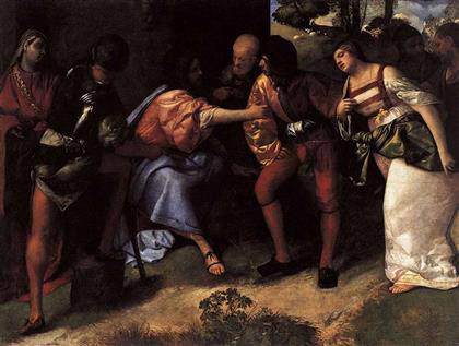 Titian - Cristo y la adúltera