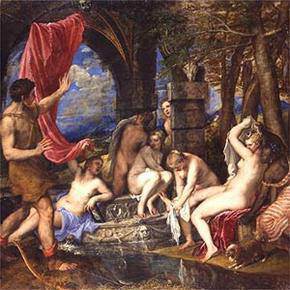 TITIAN: Diana and Actaeon