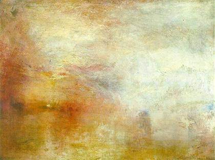 Turner: Sun Setting over a Lake