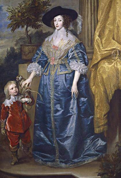 van dyck queen henrietta maria with sir jeffrey hudson 1