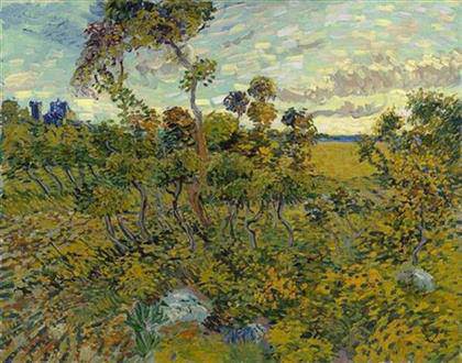 Vincent van Gogh - Atardecer en Montmajour