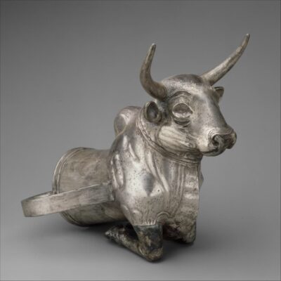 Anatolian Hittite Vessel terminating in the forepart of a bull - Metropolitan Museum