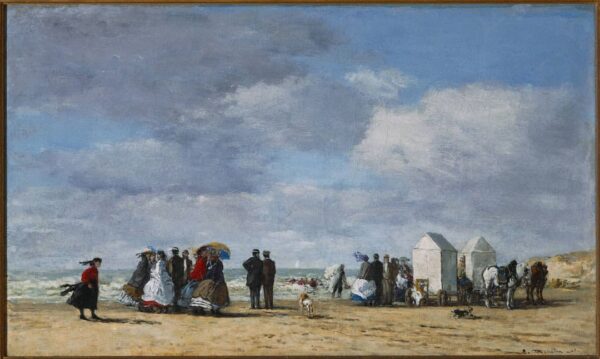 Boudin Eugene - The Beach at Trouville - 1865