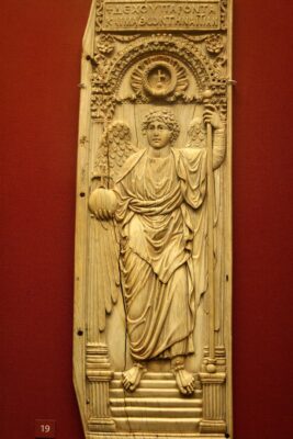 Byzantine - Archangel ivory panel