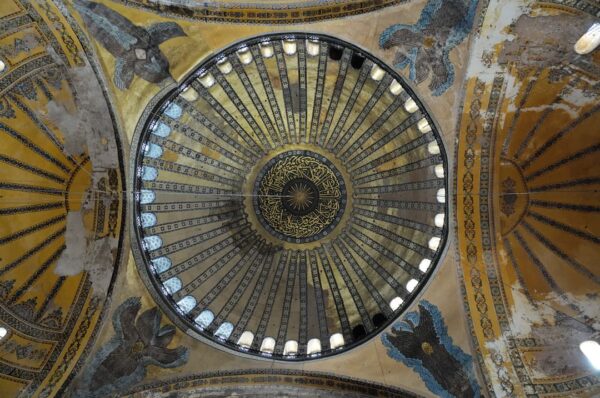 Byzantine - Hagia Sophia Dome - photo by Christophe Meneboeuf