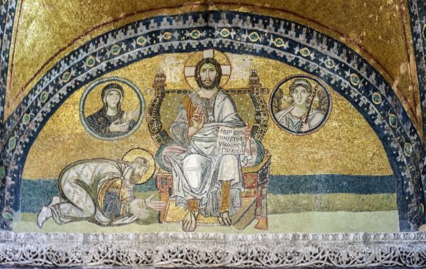 Byzantine - Hagia Sophia Imperial Gate mosaic