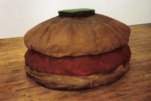 Claes Oldenburg - Floor Burger - 1962 - MoMA