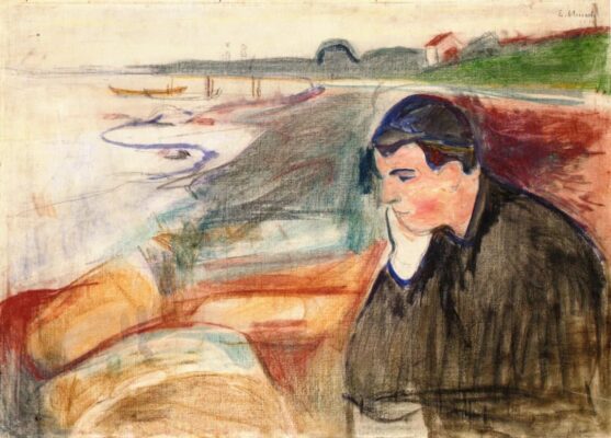 Edvard Munch - Evening. Melancholy - 1891