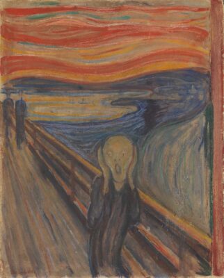 Edvard Munch - The Scream - 1893 - Oil tempera and pastel on cardboard - 91 x 73 cm - National Gallery of Norway