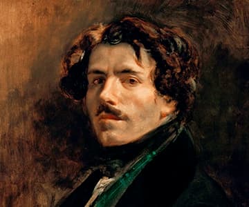 Eugene Delacroix - Portrait de lartiste ca.1837 - 1798-1863 - Louvre - Paris
