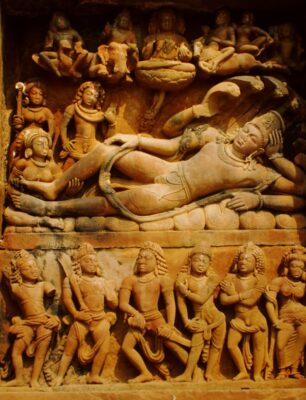 India - Vishnu from Dasavatara Temple full