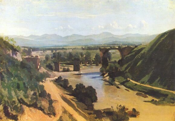 Jean-Baptiste-Camille Corot - Le pont de Narni - 1826