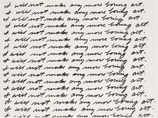 John Baldessari - I Will Not Make Any More Boring Art - 1971