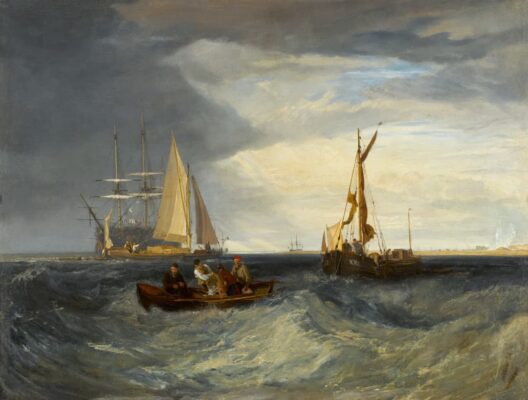 Joseph Mallord William Turner - Purfleet and the Essex Shore as seen from Long Reach - 1808