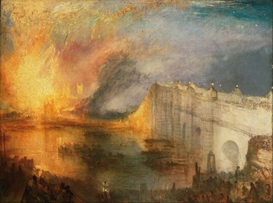 Joseph Mallord William Turner - The Burning of the Houses of Lords and Commons October 16 1834