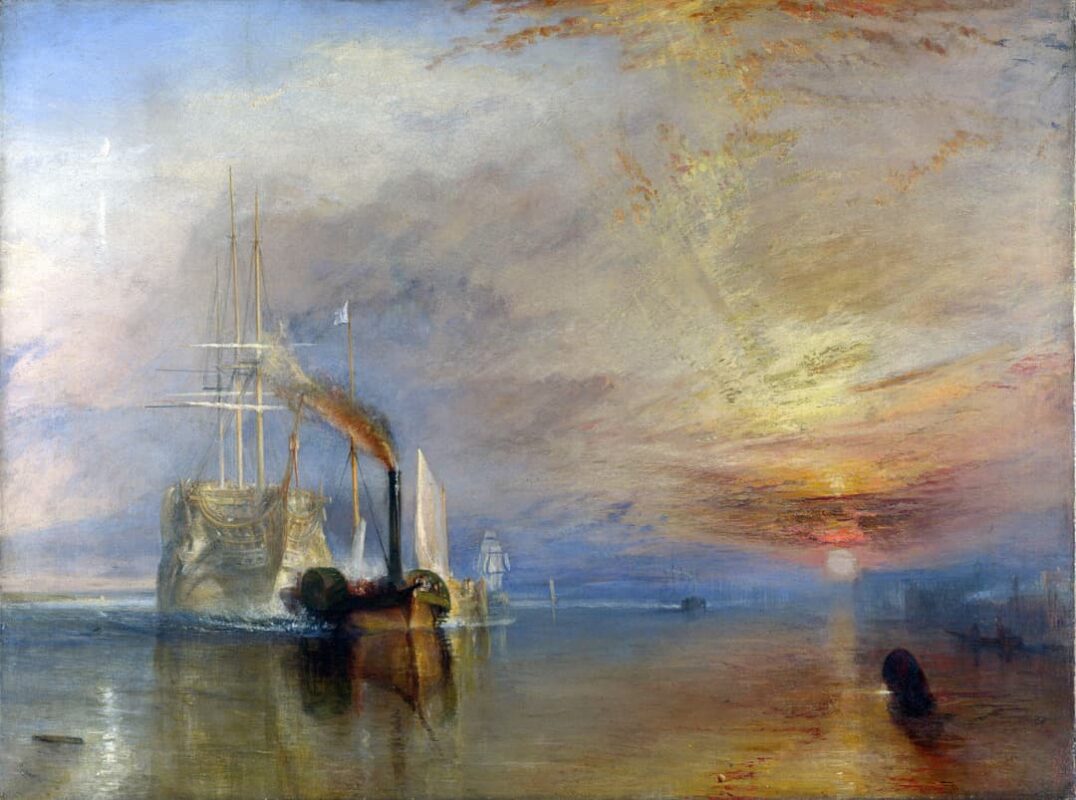 Joseph Mallord William Turner - The Fighting Temeraire tugged to her last Berth to be broken - 1839
