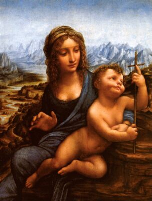 Leonardo da Vinci - Madonna dei fusi - 1501 - Private collection - New York
