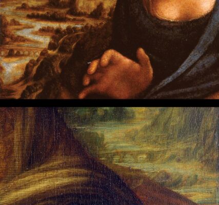 Leonardo da Vinci - Madonna dei fusi - Gioconda - comparison