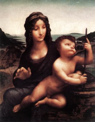 Leonardo da Vinci and workshop - Madonna of the Yarnwinder Buccleuch version