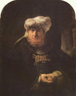 Rembrandt - Man in an oriental costume