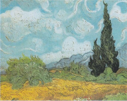 Vincent Van Gogh - Wheat field with cypresses - private collection