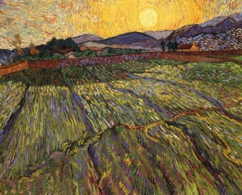 Vincent van Gogh - Enclosed Field with Rising Sun
