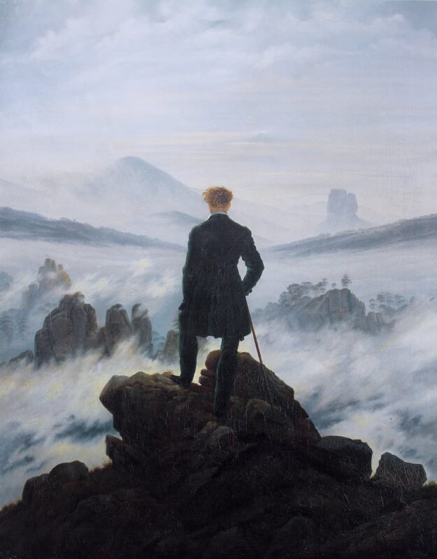 Caspar David Friedrich - Wanderer above the sea of fog - 1817-18