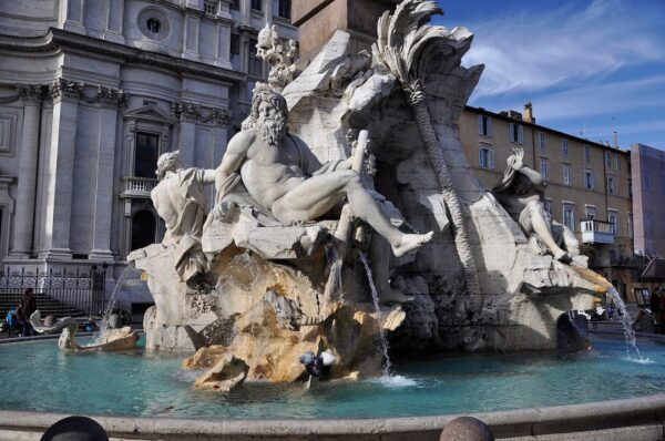 Gian Lorenzo Bernini - Fontana dei Quattro Fiume - 1651 - photo by Paul Hermans