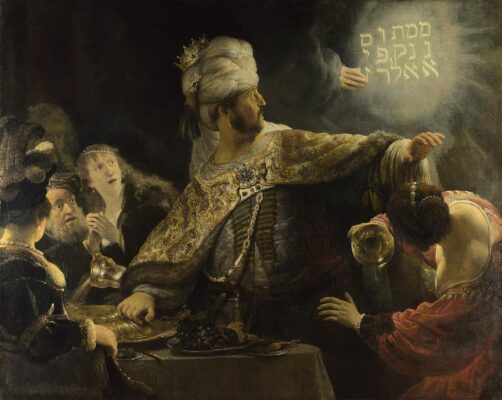 Rembrandt - Belshazzars -Feast - c.1635-38