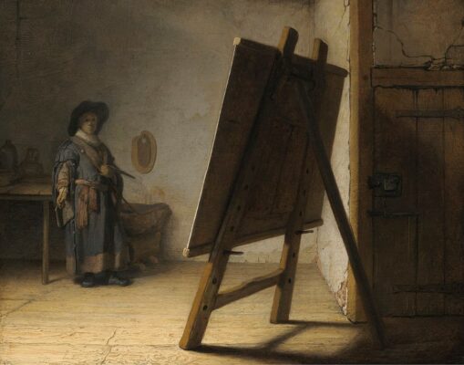 Rembrandt - The Artist in his studio - c.1626