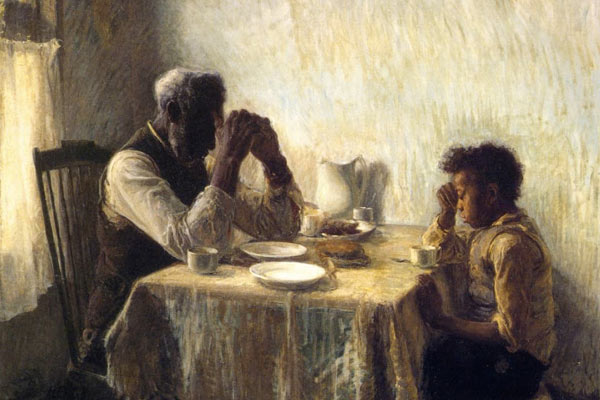 Henry Ossawa Tanner - The Thankful Poor - zoom