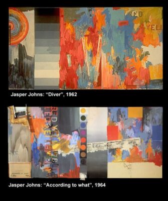 Jasper Johns - Diver 1962 and According to what 1964