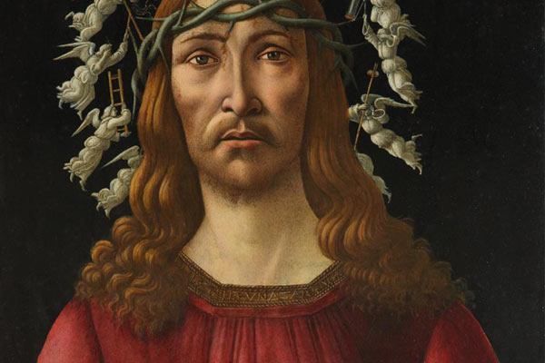 Sandro Botticelli - The man of sorrows - zoom