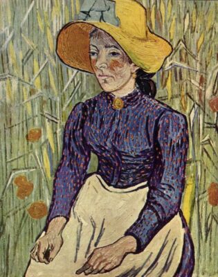 Vincent van Gogh - -Portrat einer jungen Bauerin - 1890