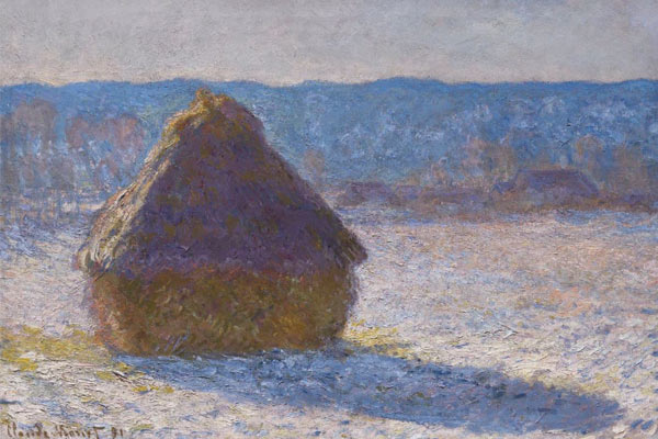 Claude Monet - Grainstack snow effect - thumbnail