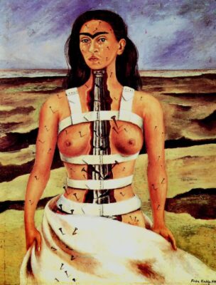 Frida Kahlo - Autorretrato La Columna Rota - 1944