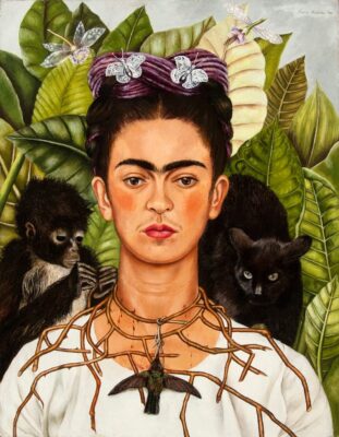 Frida Kahlo - Autorretrato con collar de espinas - 1944