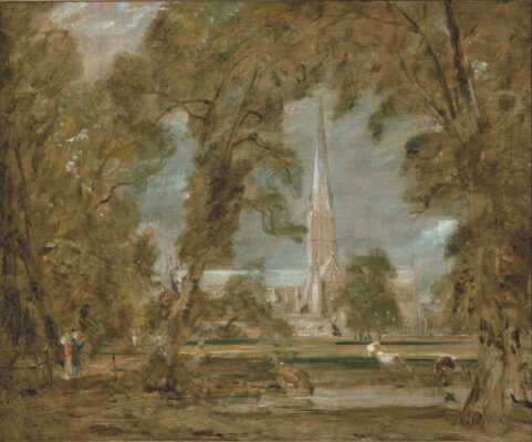 John Constable - Salisbury Cathedral from the Bishops Grounds - 1822-1823