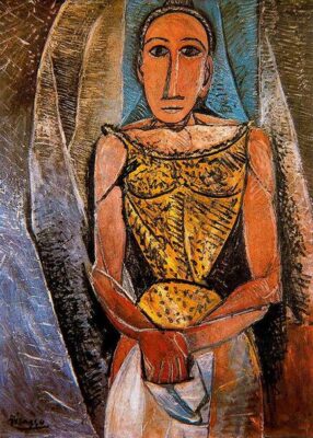 Pablo Picasso - Woman With Yellow Shirt - 1907