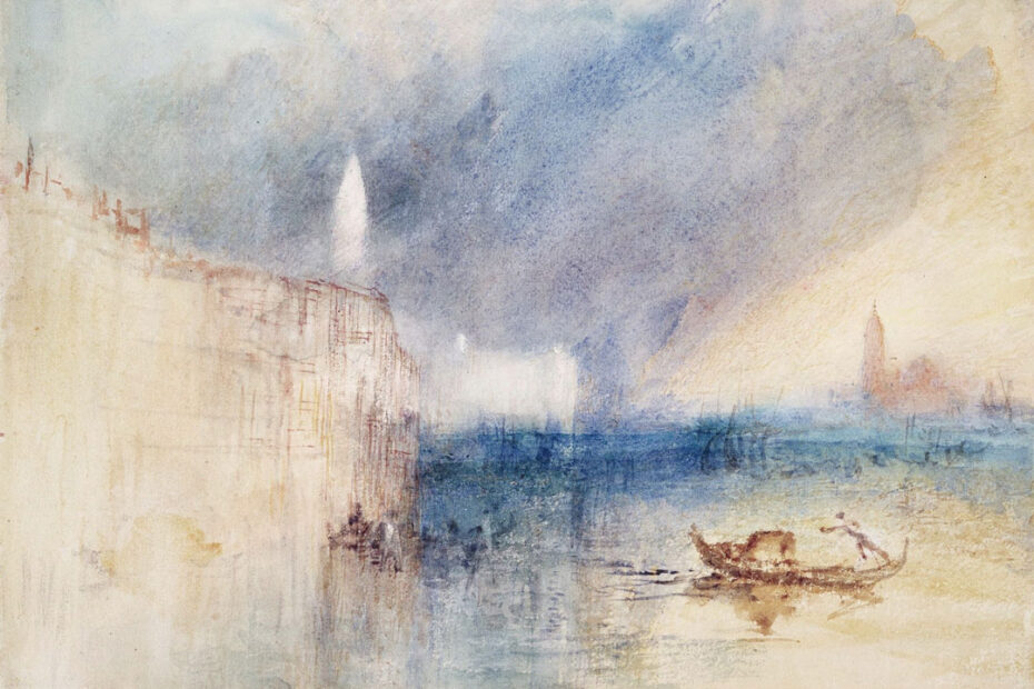 Joseph Mallord William Turner - Storm at the mouth of the Grand Canal Venice