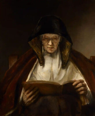 Rembrandt - Old Woman Reading - 1655