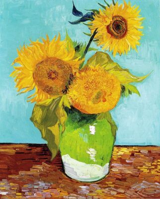 Vincent van Gogh - Three Sunflowers - 1888