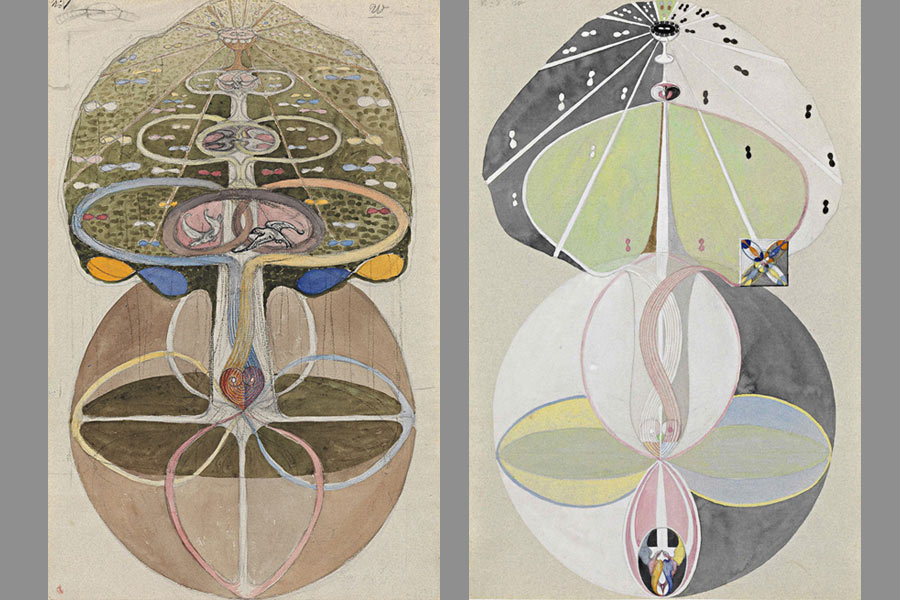 Hilma af Klint - Tree of Knowledge No1 and No5