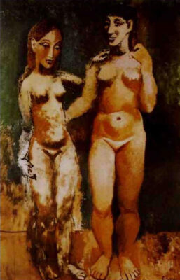 Pablo Picasso - Deux femmes nues se tenant - 1906