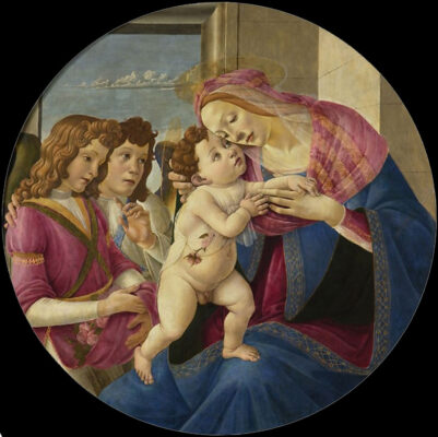 Sandro Botticelli - Madonna and Child with two angels - 1490
