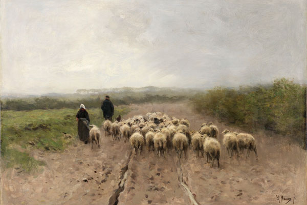 Anton Mauve - Going to Pasture - thumbnail