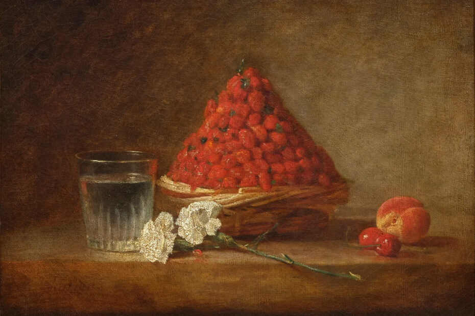 Jean-Simeon Chardin - The Basket of Wild Strawberries - 1761