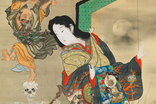 Kawanabe Kyosai - Hell Courtesan - thumbnail